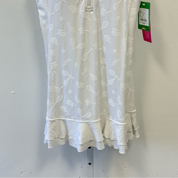 NWT Lilly Pulitzer UPF 50+ Delphina Tennis Dress White Small Athleisure - Picture 4 of 15